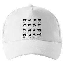 Zvířecí stopy s obrázkem zvířete - stopy zvířat