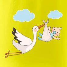 Čáp čekáme miminko - kluk