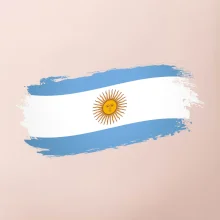 Argentina vlajka okousaná