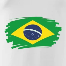 Brazílie vlajka štětkou Brazílie vlajka štětkou