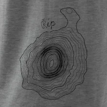 Říp - vrstevnice psací