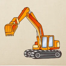 Bagr bez nápisu oranžový