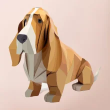 Baset slepený z papíru