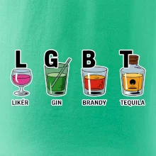 LGBT -  Likér, Gin, Brandy, Tequila