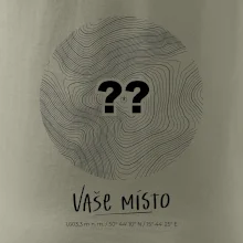 Vaše místo - vrstevnice v kruhu