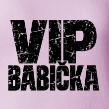 VIP babička černá grunge typografie