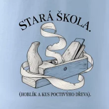 Stará škola hoblík a kus poctivýho dřeva