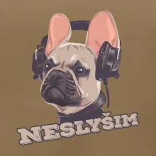 Francouzský buldoček neslyším