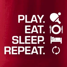 Stolní tenis - eat sleep