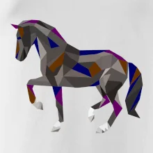 Kůň geometrie barevný