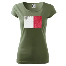 Vlajka Malta okousaná