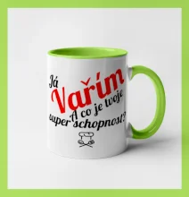 Já vařím - tvoje superschopnost? šikmý nápis