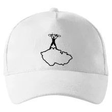 Mapa ČR - cyklista na prsou