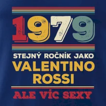 1979 stejný ročník jako Valentino Rossi
