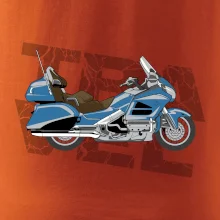 Cestovní motorka Amerika modrá