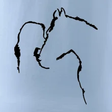 Kůň a já silueta Kůň a já silueta