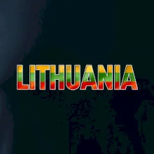 Lithuania - nápis vlajka