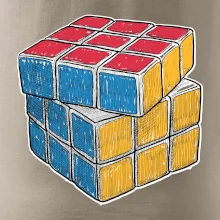 Rubikova kostka kreslená