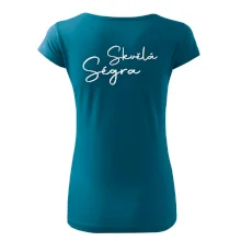 Skvělá ségra - nápis na zádech