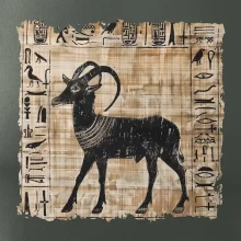 Egyptské hieroglyfy koza