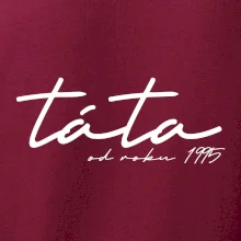 Psací nápis táta s ročníkem