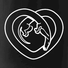 Jezevčík srdce - obrys