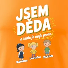 Děda a jeho parta (obrázky a jména vnuků)