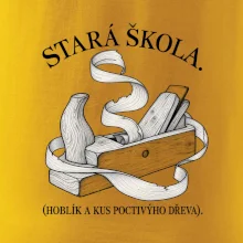 Stará škola hoblík a kus poctivýho dřeva