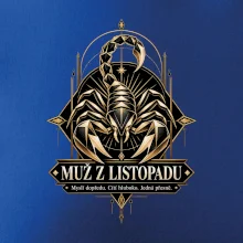 Muž z listopadu geometrický zlatý štír