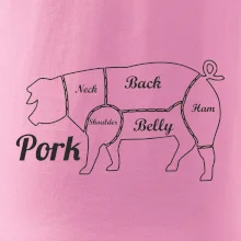 Prase nákres rozřezání