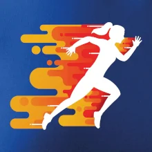 Běhání - oranžová žena