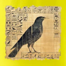 Egyptské hieroglyfy pták
