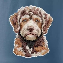 Lagotto romagnolo vyšívaná hlava
