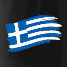 Řecko vlajka - štětkou