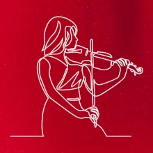 Houslistka jedním tahem