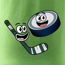 Parové triko - Puk a hokejka