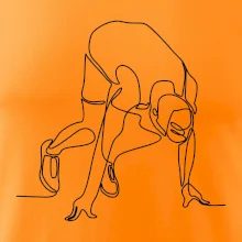 Běžec na startu jedním tahem