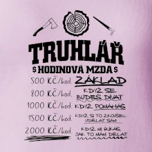 Hodinová mzda truhlář