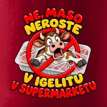 Maso neroste v igelitu v supermarketu