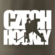 Czech hockey - nápis s hokejistou - Mistrovství světa v ledním hokeji 2026