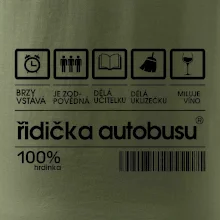 Čárový kód řidička autobusu