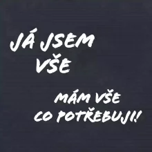Nápis mám vše co potřebuji