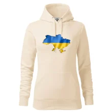 Ukrajina vlajka mapa