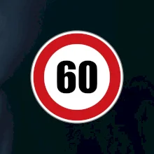 Dopravní značka - omezení rychlosti 60