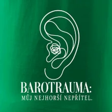 Barotrauma můj nejhorší nepřítel ucho s uzlem v lince