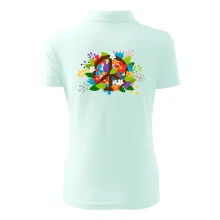 Peace symbol prorostlý květinami