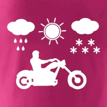 Motorkář za každého počasí - chopper