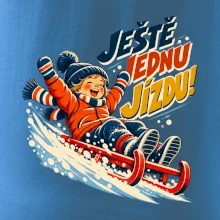 Rodinná vánoční trička - Ještě jednu jízdu dítě sáňkování