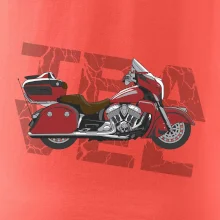 Cestovní motorka Amerika červená