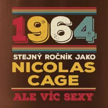 1964 stejný ročník jako Nicolas Cage